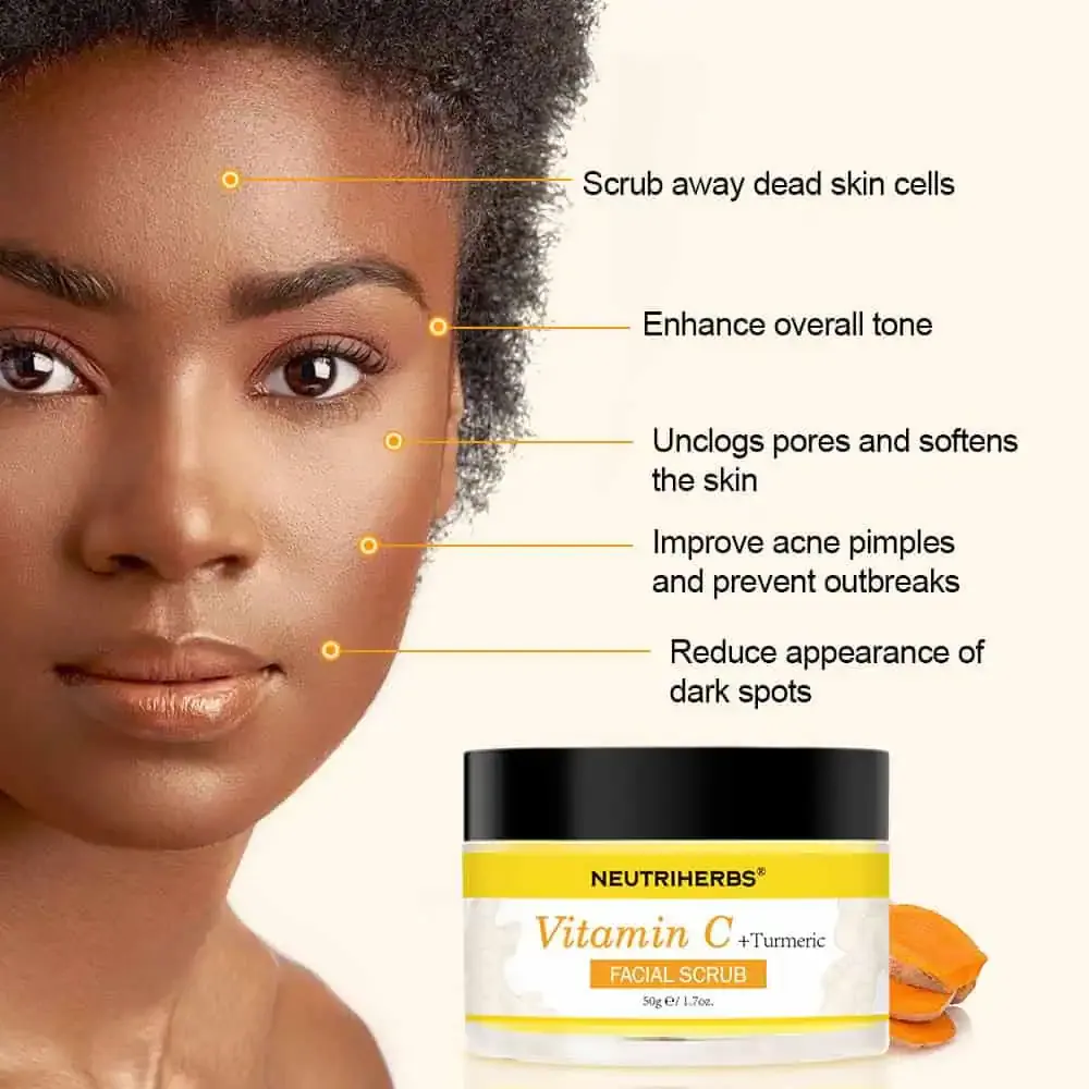 Neutriherbs Vitamin C + Tumeric Facial Scrub 50g
