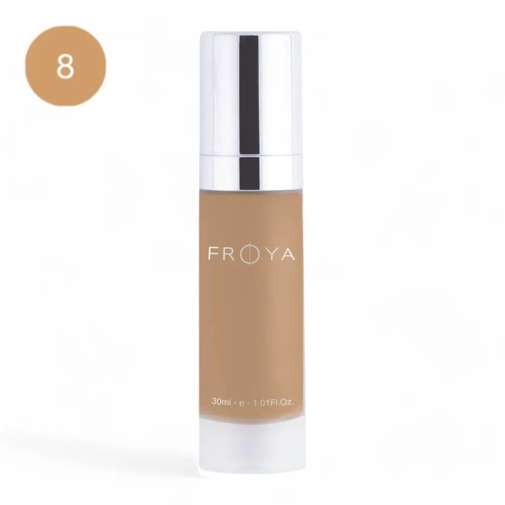 Frøya Photo Finish Moisture Foundation No.8 | 30ml | Sluttsalg